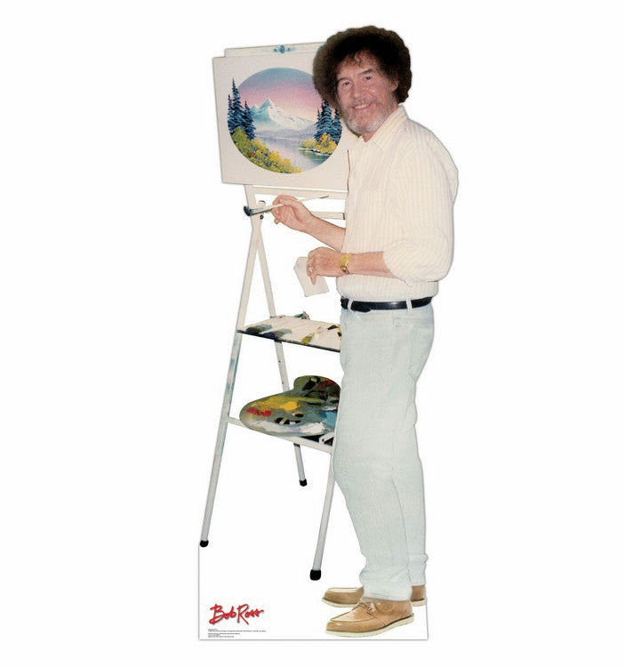 Life Size Bob Ross Standees