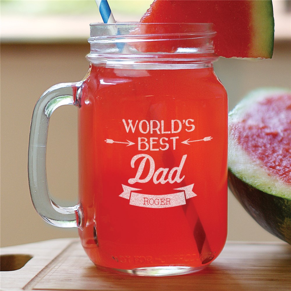 Personalized Dad Glassware