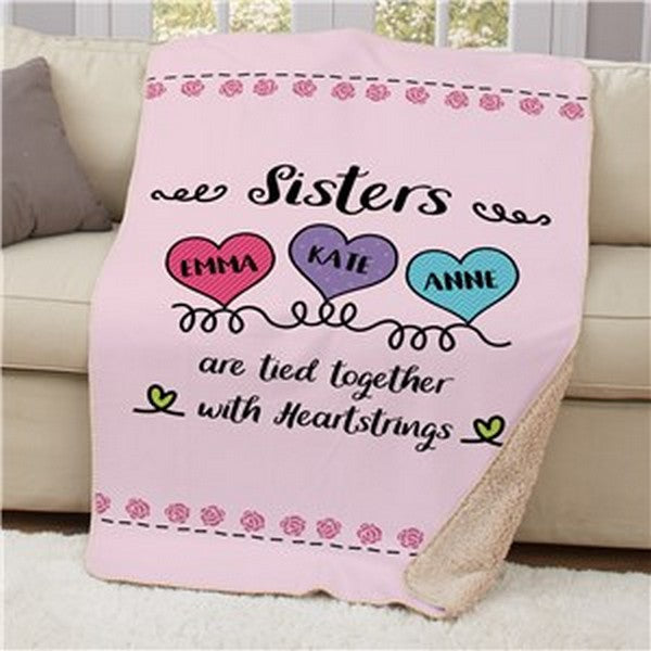 Personalized Sister Throws