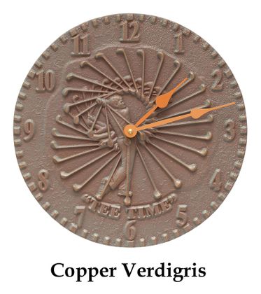 12" Golfer Indoor Outdoor Wall Clock