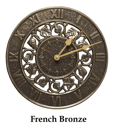 12" Ivy Indoor Outdoor Wall Clock