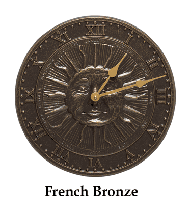 12" Sunface Indoor Outdoor Wall Clock