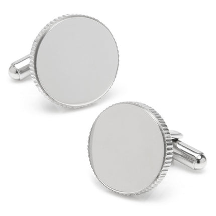 Coin Edge Stainless Steel Cufflinks