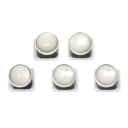 Silver and Mother of Pearl 5 Stud Set