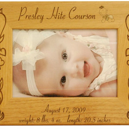 Personalized Flower Baby Frame