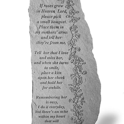 If roses grow in Heaven Memorial Garden Totem