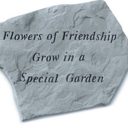 Flowers of friendship Garden Stone
