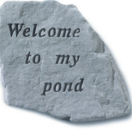 Welcome to my pond Garden Stone