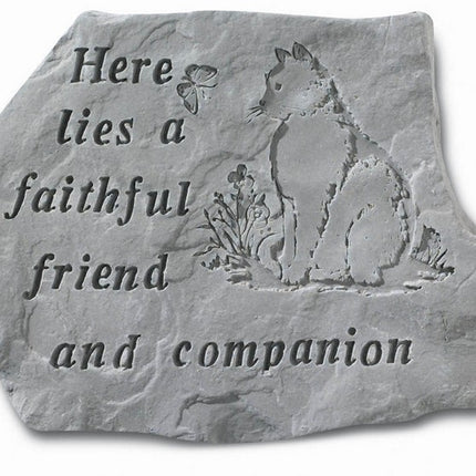 Here Lies A Faithful Friend Engraved Pet Memorial
