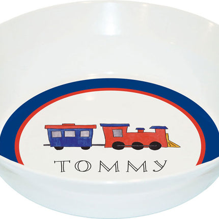 Personalized Childrens All Aboard Dining Bowl