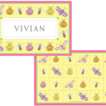 Personalized Childrens Garden Party Placemat