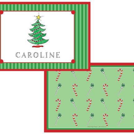 Personalized Childrens Christmas Placemat