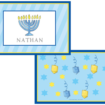 Personalized Childrens Hanukkah Placemat