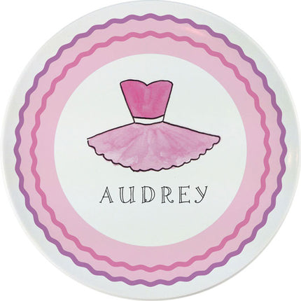 Personalized Childrens Ballerina Dining Plate