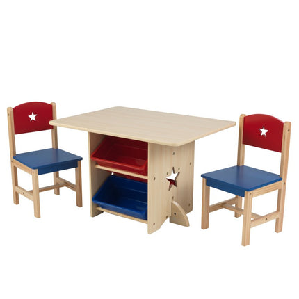 KidKraft Star Table Set with Primary Bins