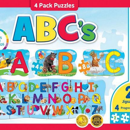 Educational - ABC's 4 Pack Puzzles