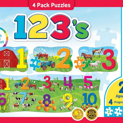 Educational - 123's 4 Pack Puzzles