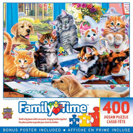Family Time - Puzzling Gone Wild 400 Piece Puzzle
