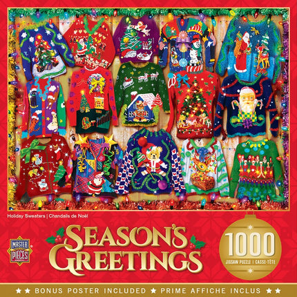 Holiday Holiday Sweaters 1000 Piece Puzzle