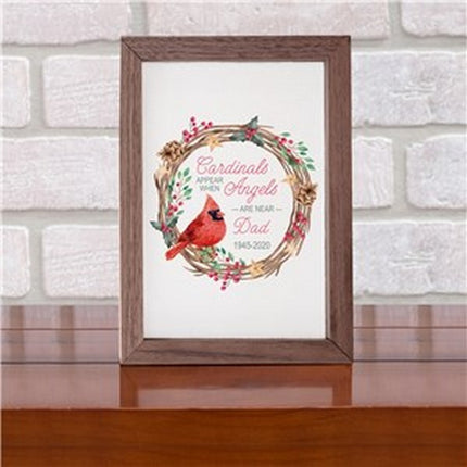 Personalized Cardinals Appear When Angels Are Near Table Top Sign