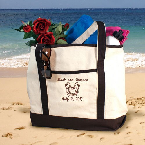 Personalized Honeymoon Beach Tote