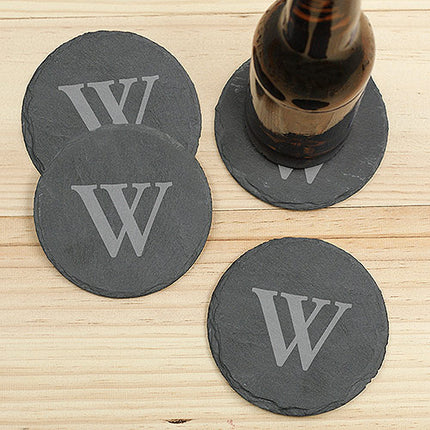 Personalized Slate Coaster Set