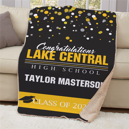 Personalized Congratulations Class Sherpa Throw