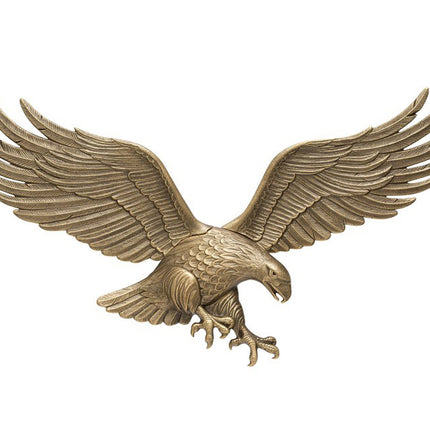 36" Antique Brass Wall Eagle