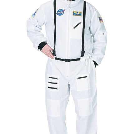 Adult Astronaut Suit - White with Embroidered Cap