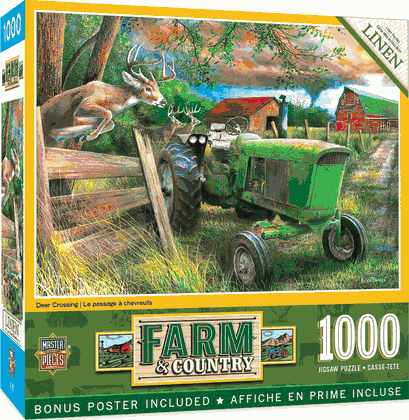 Farm & Country Deer Crossing 1000 Piece Puzzle