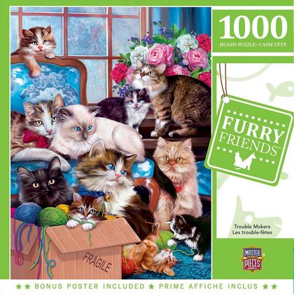 Furry Friends Trouble Makers 1000 Piece Puzzle