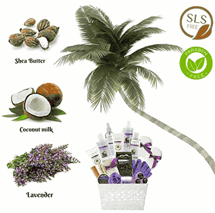 Lavender & Coconut Milk Spa Gift Basket