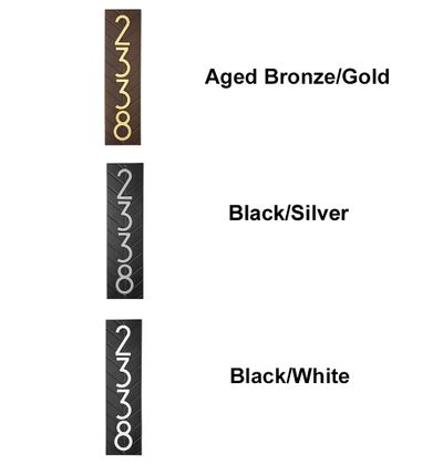 Modern Herringbone Standard Vertical 1 Line Wall Plaque