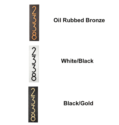 Modern Herringbone Standard Vertical 1 Line Wall Plaque