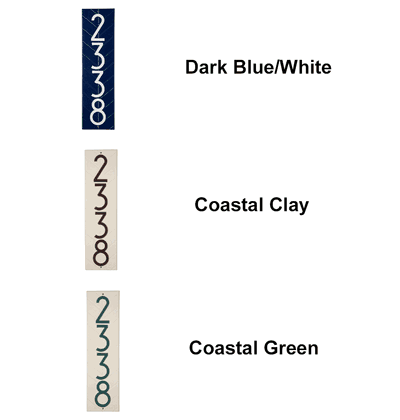 Modern Herringbone Standard Vertical 1 Line Wall Plaque