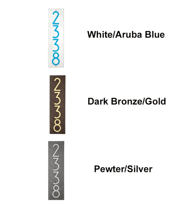 Modern Herringbone Standard Vertical 1 Line Wall Plaque