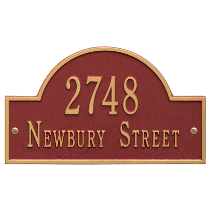 Personalized Arch Address Plaque - 2 Line