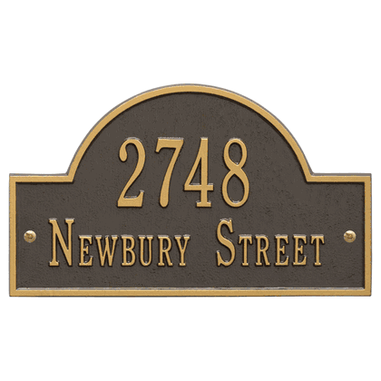 Personalized Arch Address Plaque - 2 Line