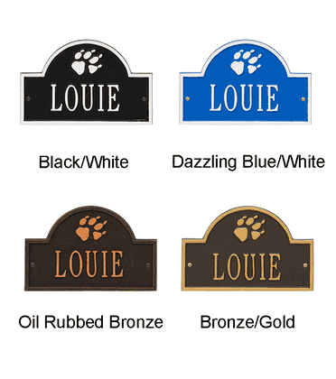 Personalized Dog Paw Arch Mini 1-Line Wall Plaque