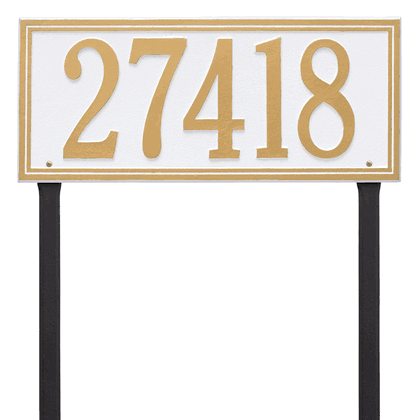 Personalized Double Line Large Lawn Address Plaque - 1 Line