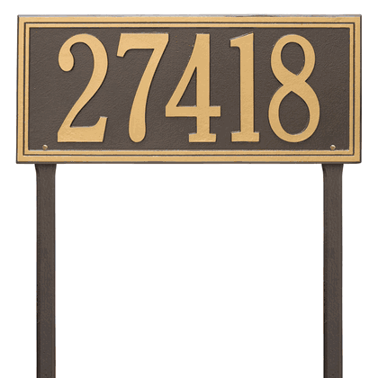 Personalized Double Line Large Lawn Address Plaque - 1 Line