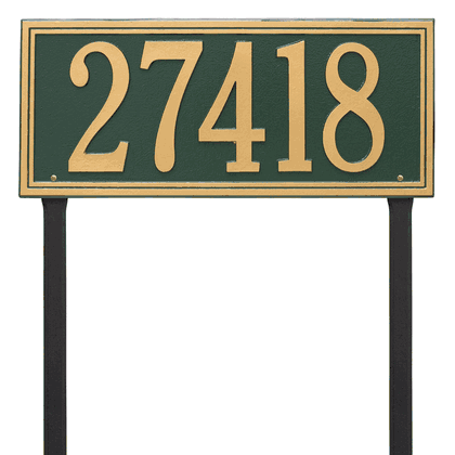Personalized Double Line Large Lawn Address Plaque - 1 Line