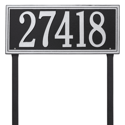Personalized Double Line Large Lawn Address Plaque - 1 Line