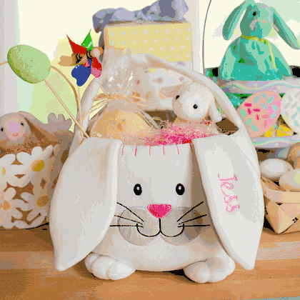 Kids Personalized Easter Bunny Basket