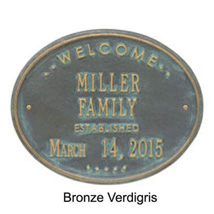 Personalized Family Established Plaque