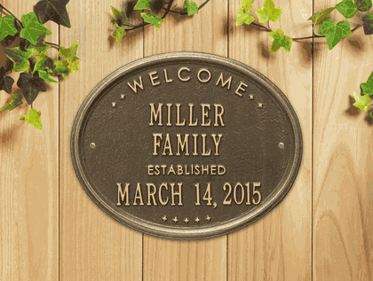 Personalized Family Established Plaque