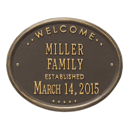 Personalized Family Established Plaque