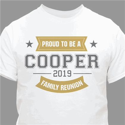 Personalized Family Reunion White T-shirt