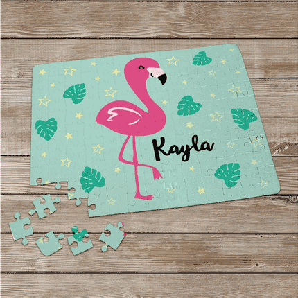 Personalized Flamingo Name Puzzle