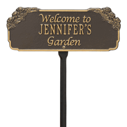 Personalized Garden Welcome Lawn Plaque